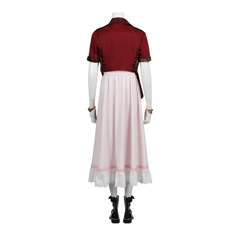 Final Fantasy VII Rebirth Aerith Gainsborough Cosplay Costume FF7 Women Dress