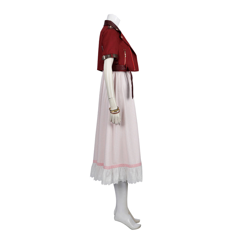 Final Fantasy VII Rebirth Aerith Gainsborough Cosplay Costume FF7 Women Dress