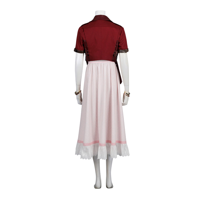 Final Fantasy VII Rebirth Aerith Gainsborough Cosplay Costume FF7 Women Dress