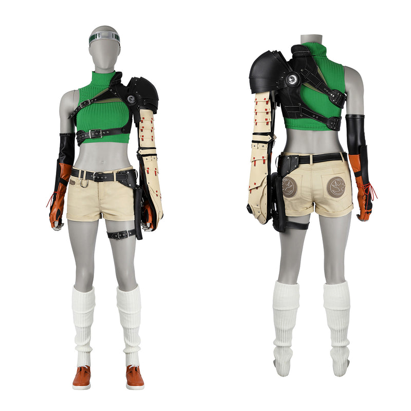 Final Fantasy VII Rebirth Yuffie Kisaragi Cosplay Costume FF7 Female Combat Uniform