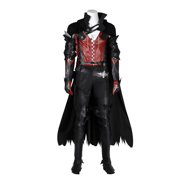 Final Fantasy XVI Clive Rosfield Cosplay Costume Black Men Cape Combat Suit Warrior Suit