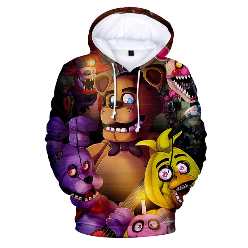 Five Nights at Freddy's Printed 3D Sweatshirt For Adult Kids Hoodies