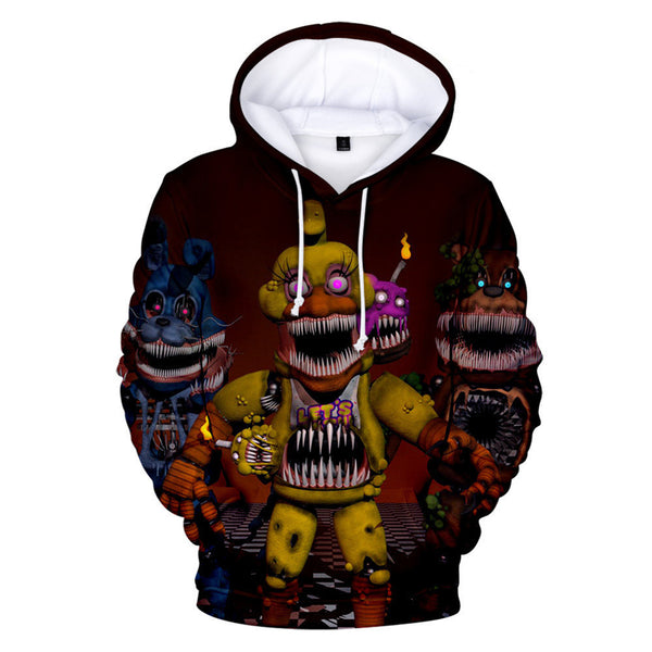 Five Nights at Freddy's Printed 3D Sweatshirt For Boys Long Sleeve Hoodies