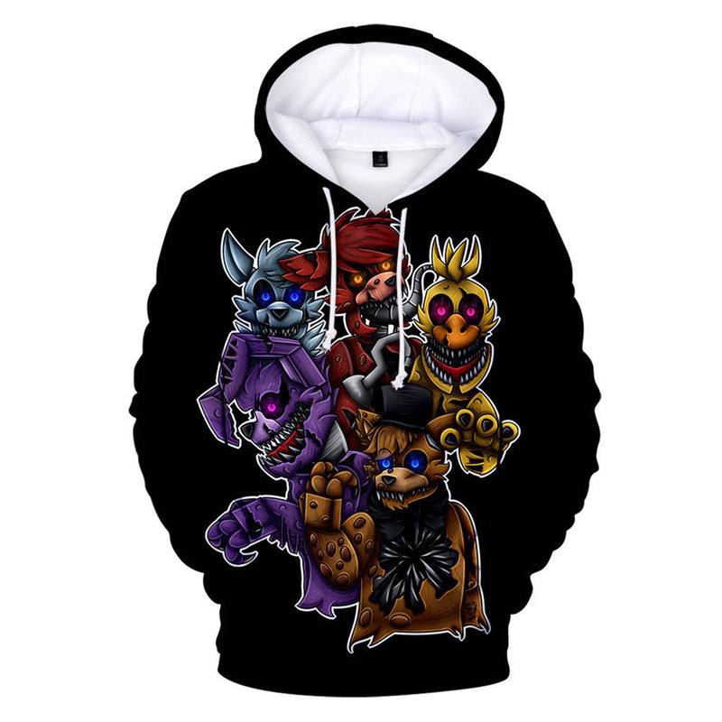 Five Nights at Freddy's Printed 3D Sweatshirt For Boys School Hoodies