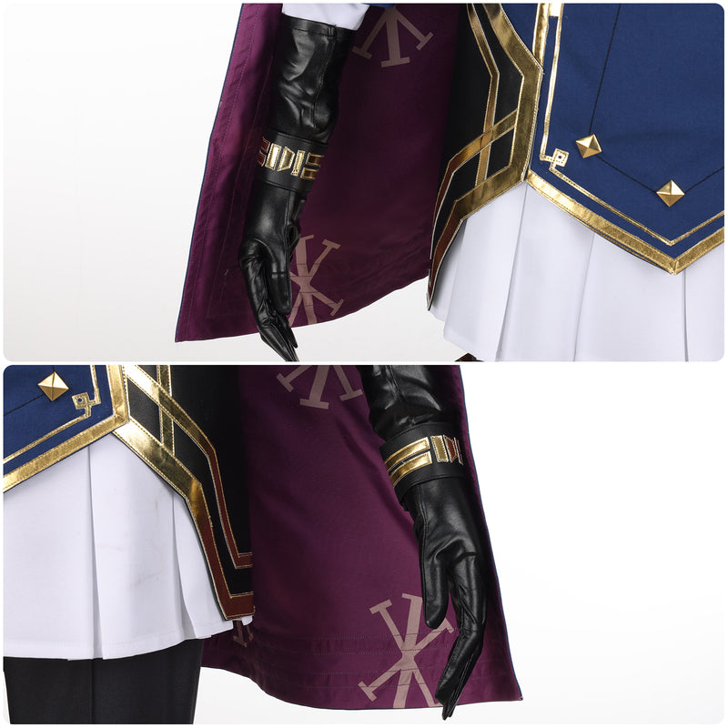 Game Arcane LOL Caitlyn Kiramman Cosplay Costume Full Set Uniform