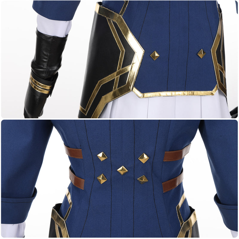 Game Arcane LOL Caitlyn Kiramman Cosplay Costume Full Set Uniform