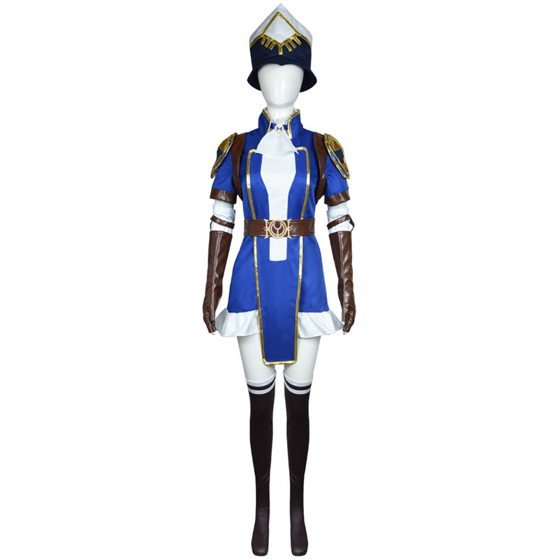 Game Arcane LOL Caitlyn Kiramman Cosplay Costume Women Uniform