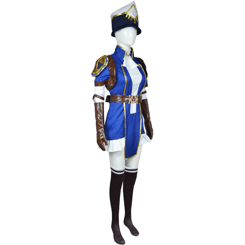 Game Arcane LOL Caitlyn Kiramman Cosplay Costume Women Uniform