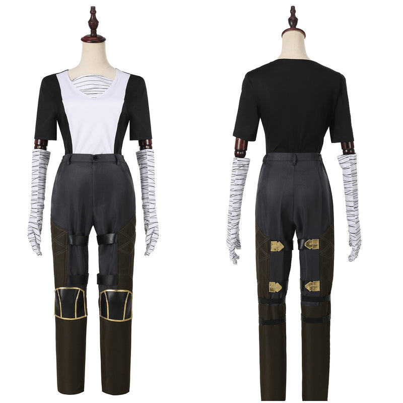 Game Arcane LOL Vi Cosplay Costume Girls Uniform Jacket Pants