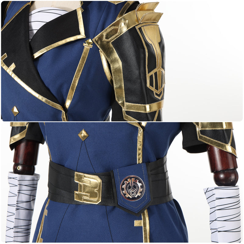 Game Arcane LOL Vi Cosplay Costume Girls Uniform Jacket Pants