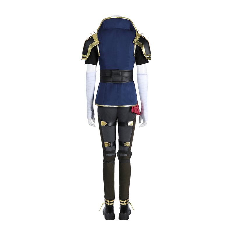 Game Arcane LOL Vi Cosplay Costume Girls Uniform Tight Pants