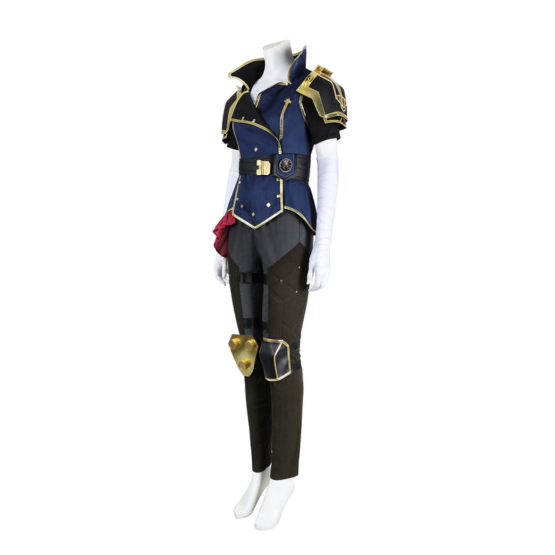 Game Arcane LOL Vi Cosplay Costume Girls Uniform Tight Pants