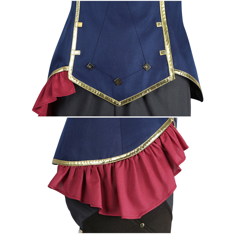 Game Arcane LOL Vi Cosplay Costume Girls Uniform Tight Pants