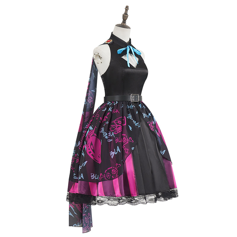 Game Arcane League of Legends Jinx Cosplay Costume Fashion Dress