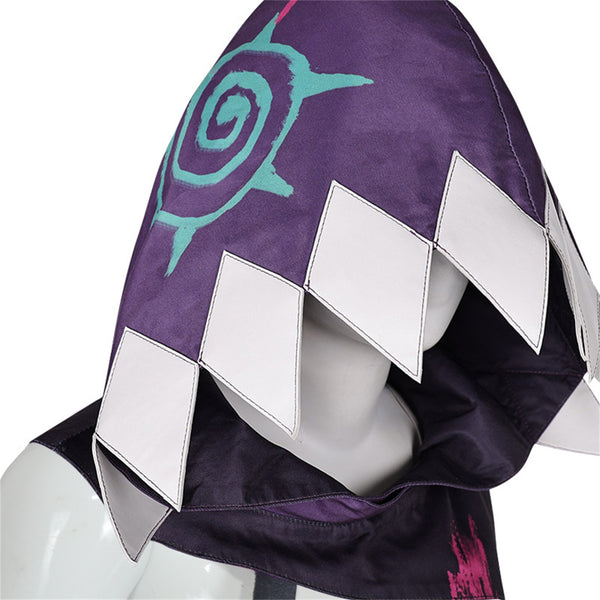 Game Arcane League of Legends Jinx Cosplay Costume Mini Cloak