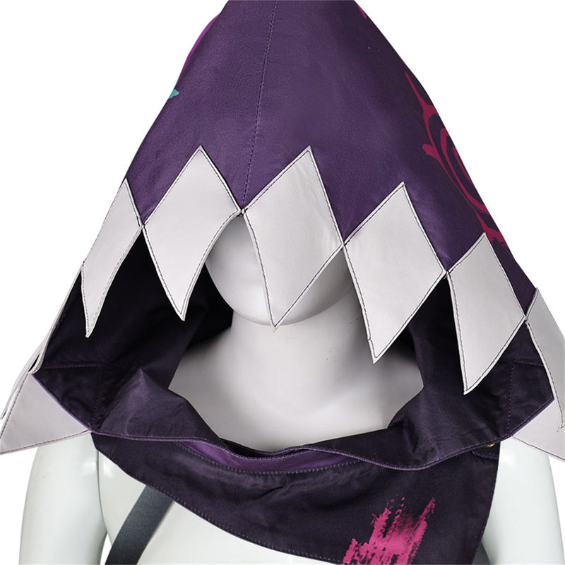 Game Arcane League of Legends Jinx Cosplay Costume Mini Cloak