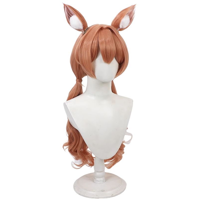 Game Blue Archive Iochi Mari Cosplay Wig Long Hair Ears