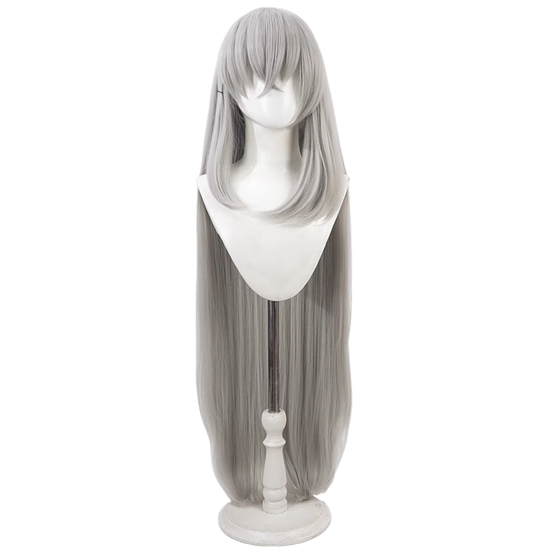 Game Blue Archive Utazumi Sakurako Cosplay Wig Gray Straight Hair