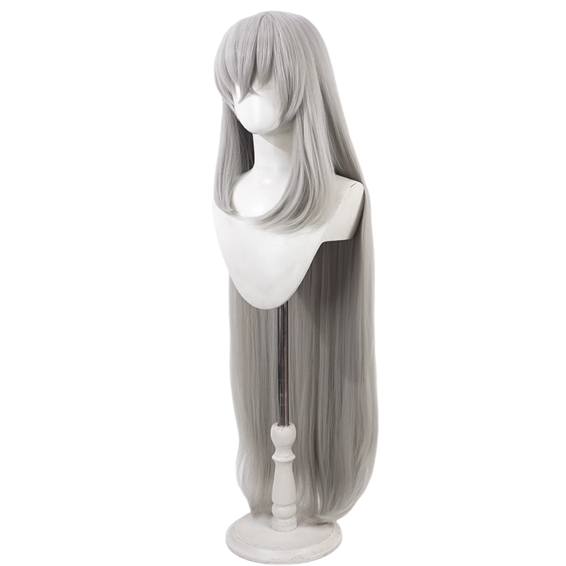 Game Blue Archive Utazumi Sakurako Cosplay Wig Gray Straight Hair