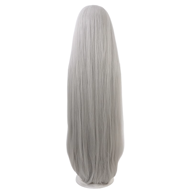 Game Blue Archive Utazumi Sakurako Cosplay Wig Gray Straight Hair