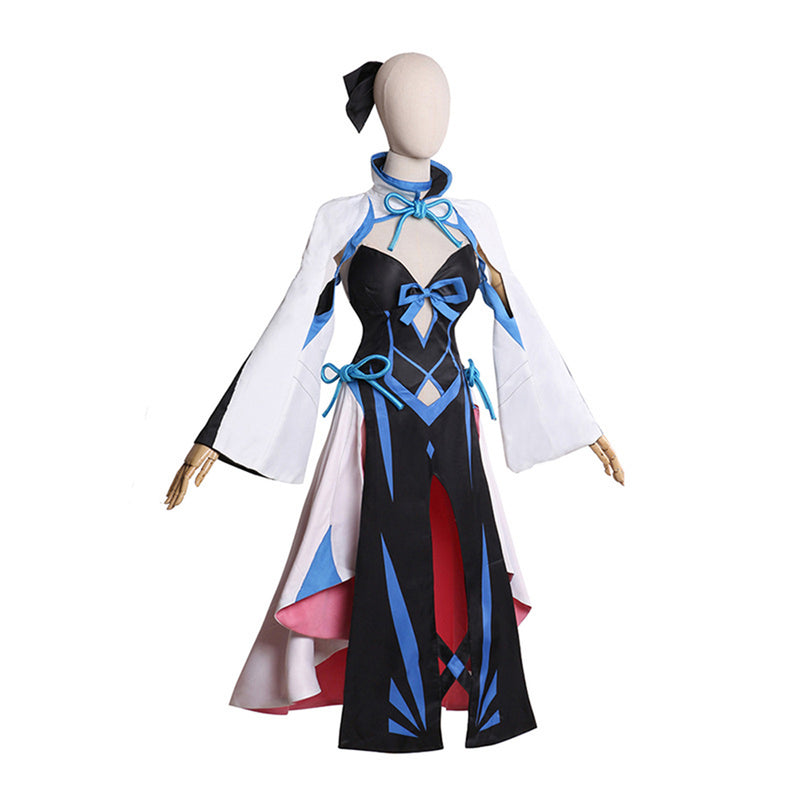 AwwwCos Game Fate Grand Order FGO Morgan Cosplay Costume Suit Pants jumpsuit Cloak Halloween Carnival Outfit Uniform for Women Girls