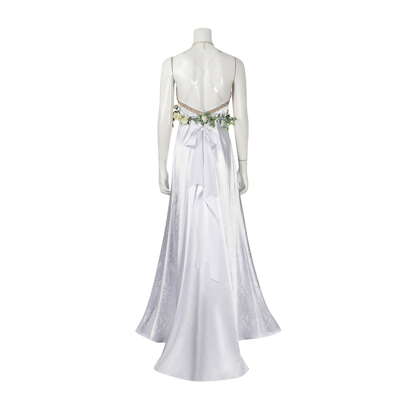 Game Final Fantasy VII Rebirth Cosplay Costume Women White Dress