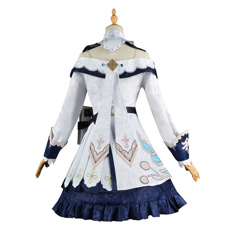 AwwwCos Game Genshin Impact Barbara Cosplay Costume Dress Suit Robe Skirt Halloween Carnival Outfit Clothes