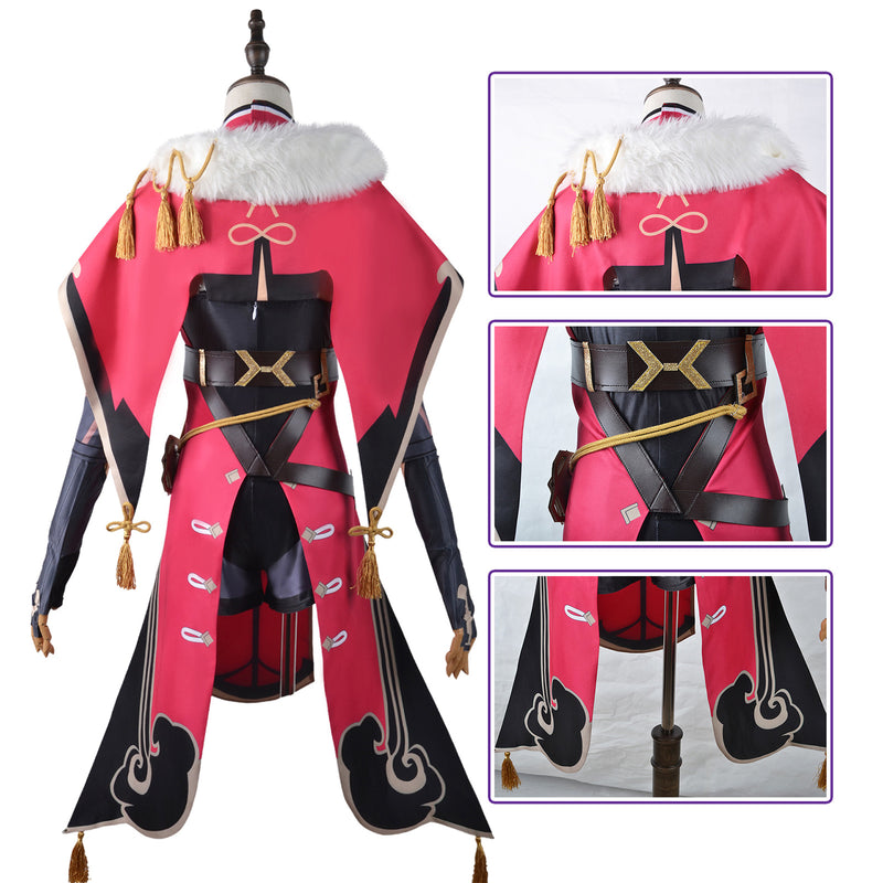 AwwwCos Game Genshin Impact Beidou Cosplay Costume Dress Robe Suit Halloween Outfit Uniform Clothes for Women