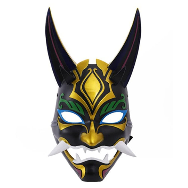 Game Genshin Impact Cosplay Mask Tartaglia Xiao Resin Face Mask Suitable Halloween Party