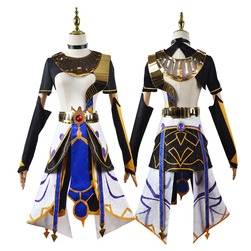 AwwwCos Game Genshin Impact Cyno Cosplay Costume Dress Suit Robe Skirt Halloween Carnival Outfit Clothes for Men Women