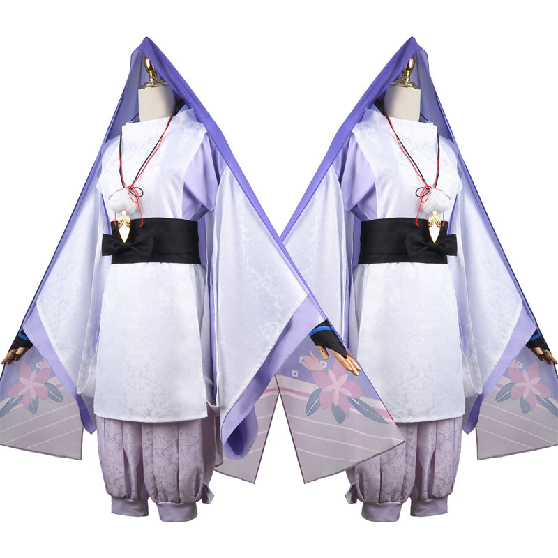 AwwwCos Genshin Impact Kunikuzushi Wanderer Cosplay Costume Suit Dress Robe Halloween Role Play Outfit Uniform Clothes