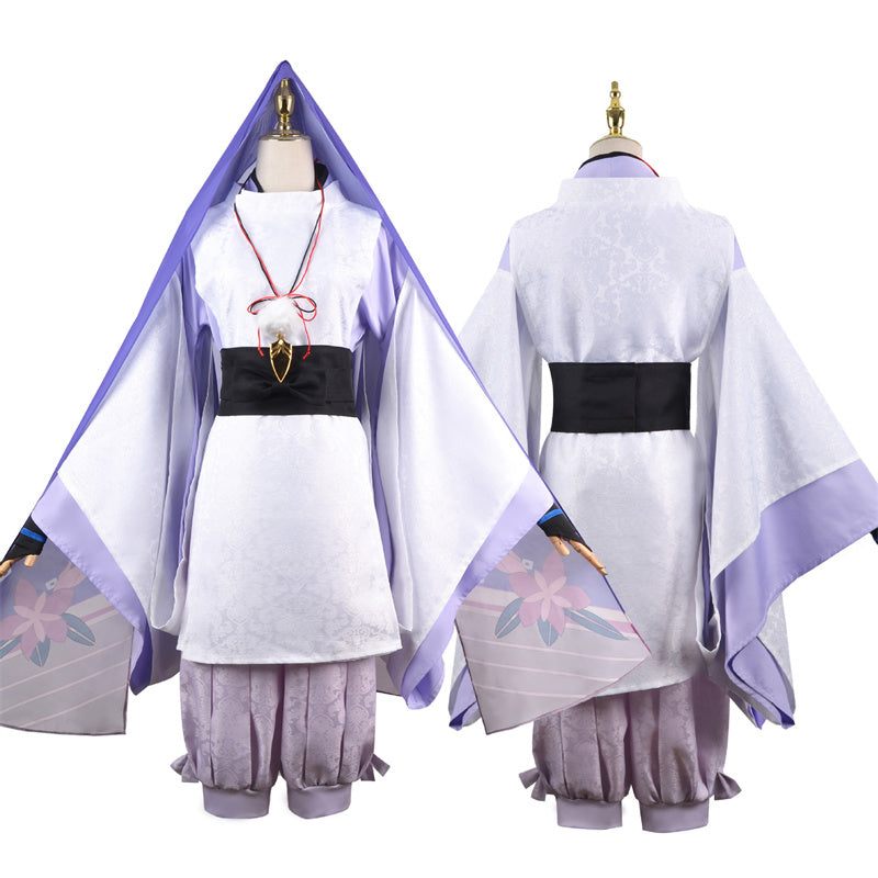 AwwwCos Genshin Impact Kunikuzushi Wanderer Cosplay Costume Suit Dress Robe Halloween Role Play Outfit Uniform Clothes