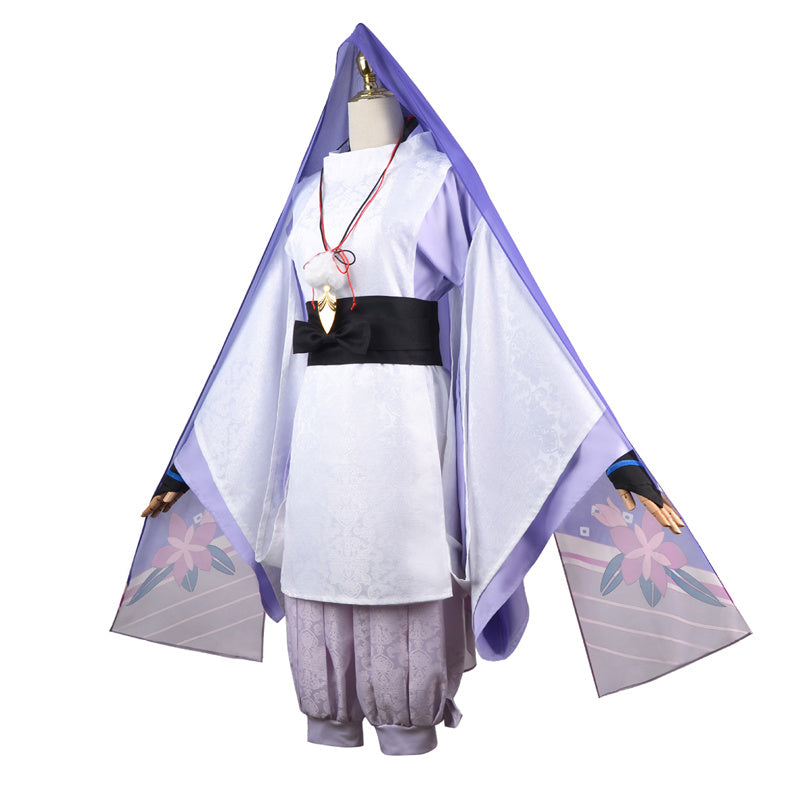 AwwwCos Genshin Impact Kunikuzushi Wanderer Cosplay Costume Suit Dress Robe Halloween Role Play Outfit Uniform Clothes