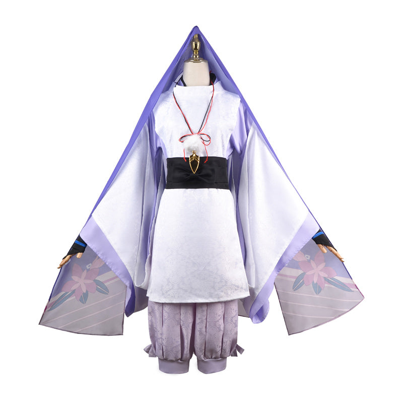 AwwwCos Genshin Impact Kunikuzushi Wanderer Cosplay Costume Suit Dress Robe Halloween Role Play Outfit Uniform Clothes