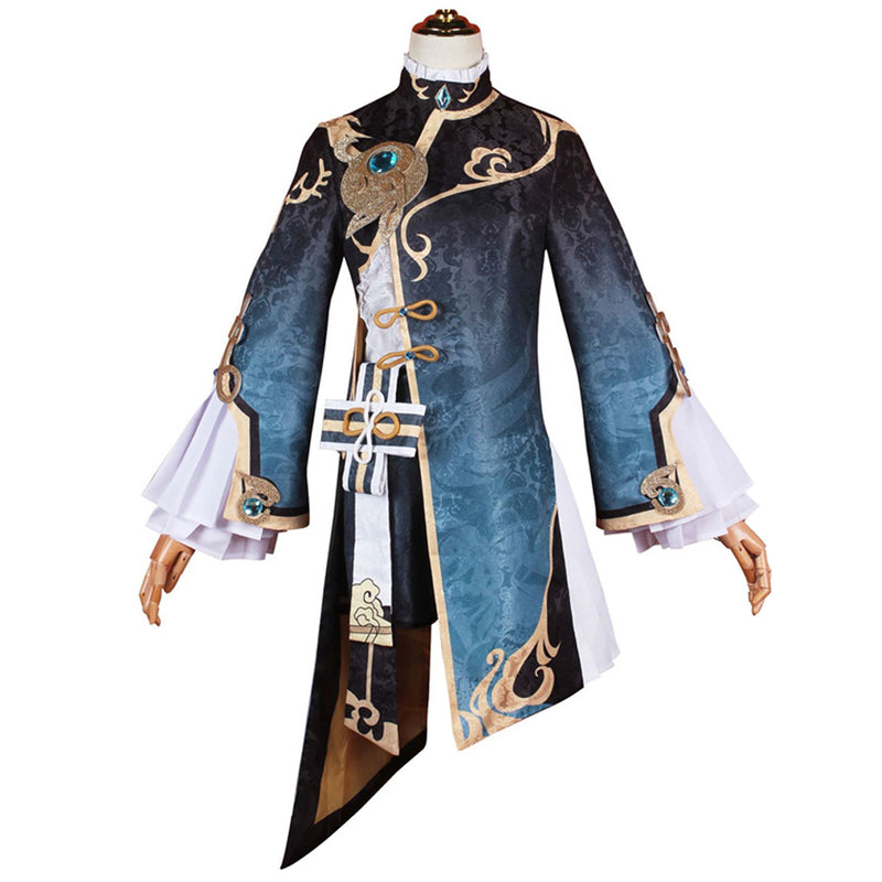 AwwwCos Game Genshin Impact Xing qiu Cosplay Costume Dress Robe Cheongsam Halloween Carnival Outfit Uniform