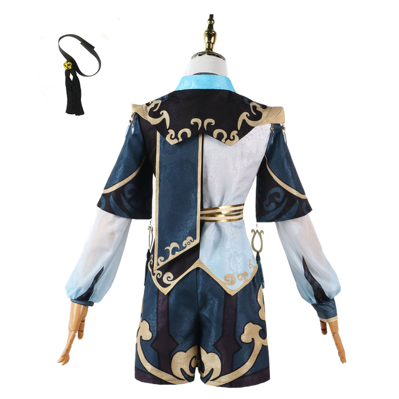 AwwwCos Genshin Impact Xingqiu Cosplay Costume Dress Robe Halloween Suit Outfit Uniform Clothes for Men Women