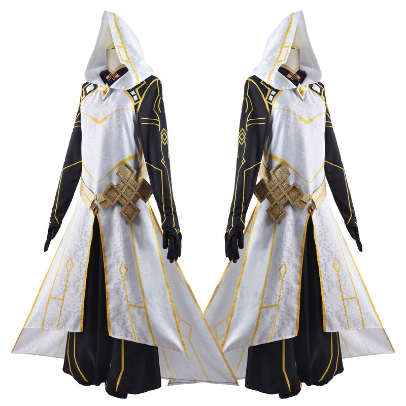 AwwwCos Game Genshin Impact Zhongli Morax Cosplay Costume Dress Robe Halloween Carnival Outfit