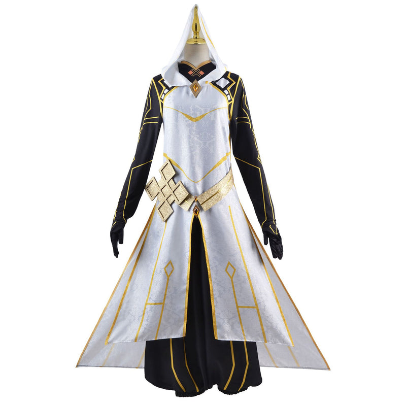 AwwwCos Game Genshin Impact Zhongli Morax Cosplay Costume Dress Robe Halloween Carnival Outfit