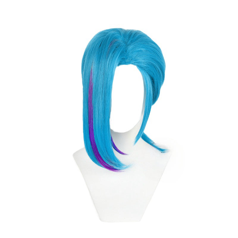 Game LOL Arcane:League of Legends Jinx Caitlyn Cosplay Wig