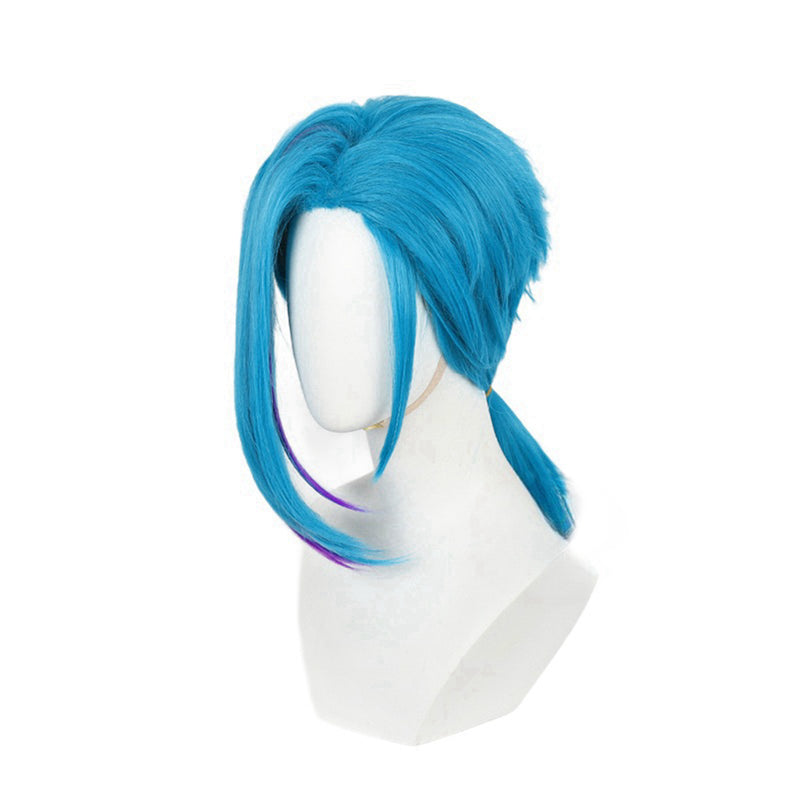 Game LOL Arcane:League of Legends Jinx Caitlyn Cosplay Wig