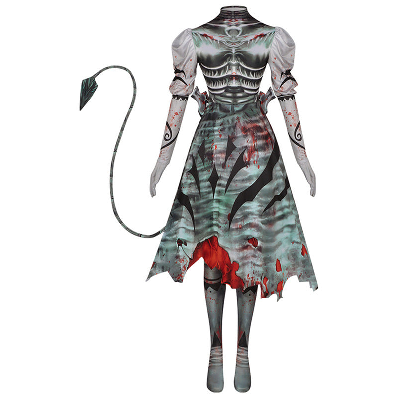 Game Madness Returns Alice Demon Cosplay Costume Women Dress