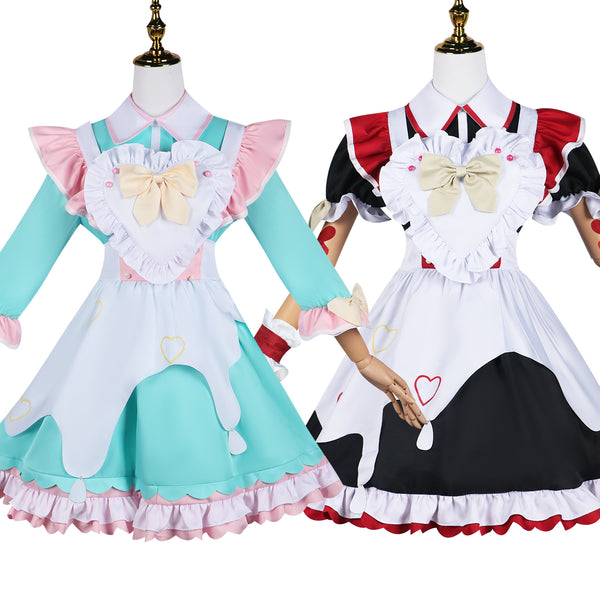 Game Needy Girl Overdose KAngel Cosplay Ame Chan Maid Dress