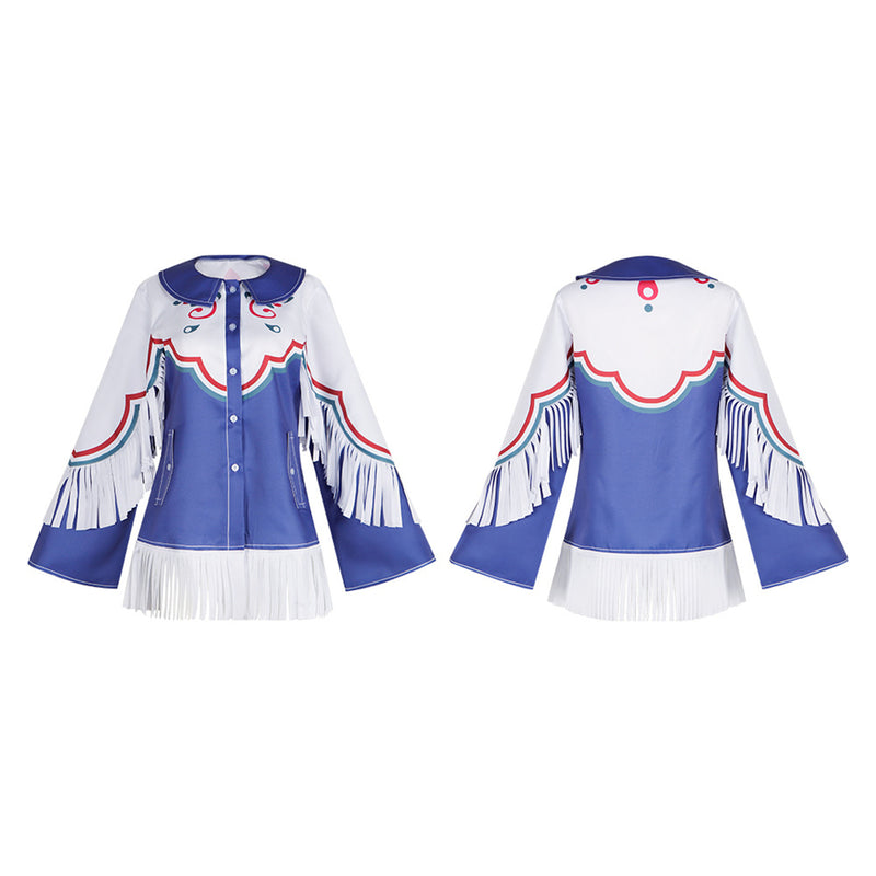 Game Street Fighter Lily Cosplay Costume Jacket with Headwear