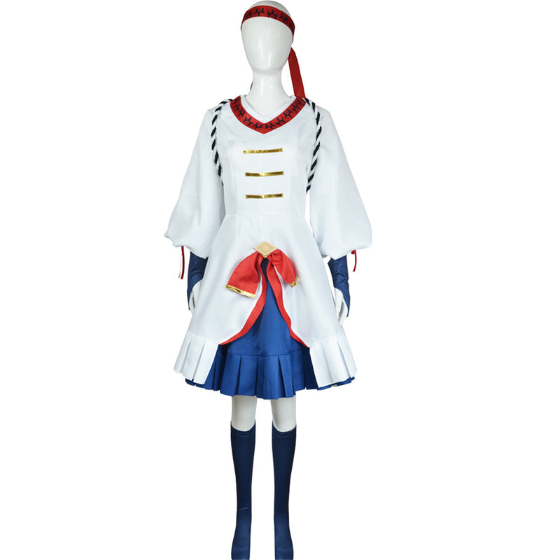 Game The Legend of Zelda Purah Cosplay Costume Cute White Dress for Women