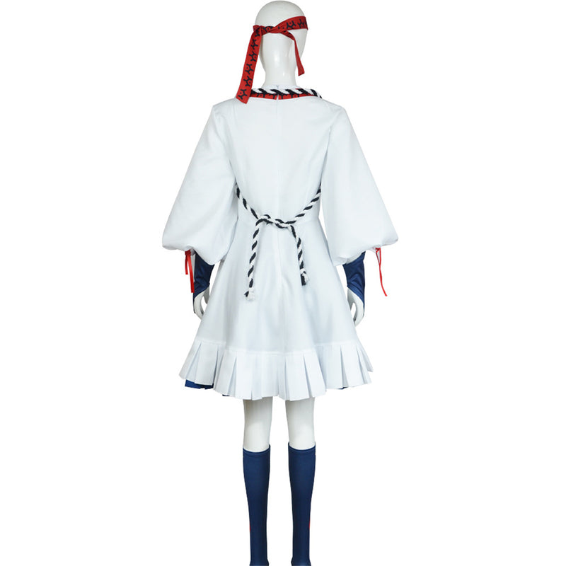 Game The Legend of Zelda Purah Cosplay Costume Cute White Dress for Women