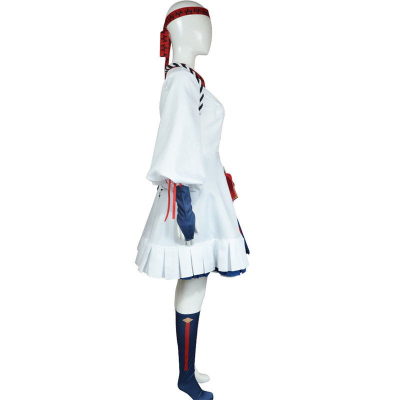 Game The Legend of Zelda Purah Cosplay Costume Cute White Dress for Women