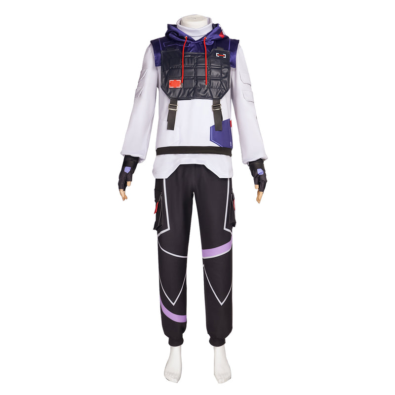 Game Valorant Duelist ISO Cosplay Costume Suit Full Set