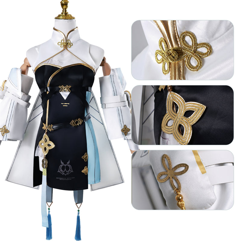 Game Wuthering Waves Baizhi Cosplay Costume Shoes Wig