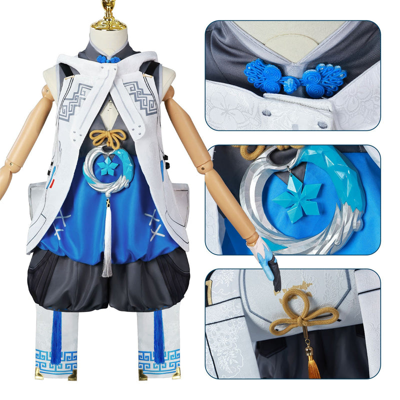 Game Wuthering Waves Youhu Cosplay Costume Dress Boots Wig