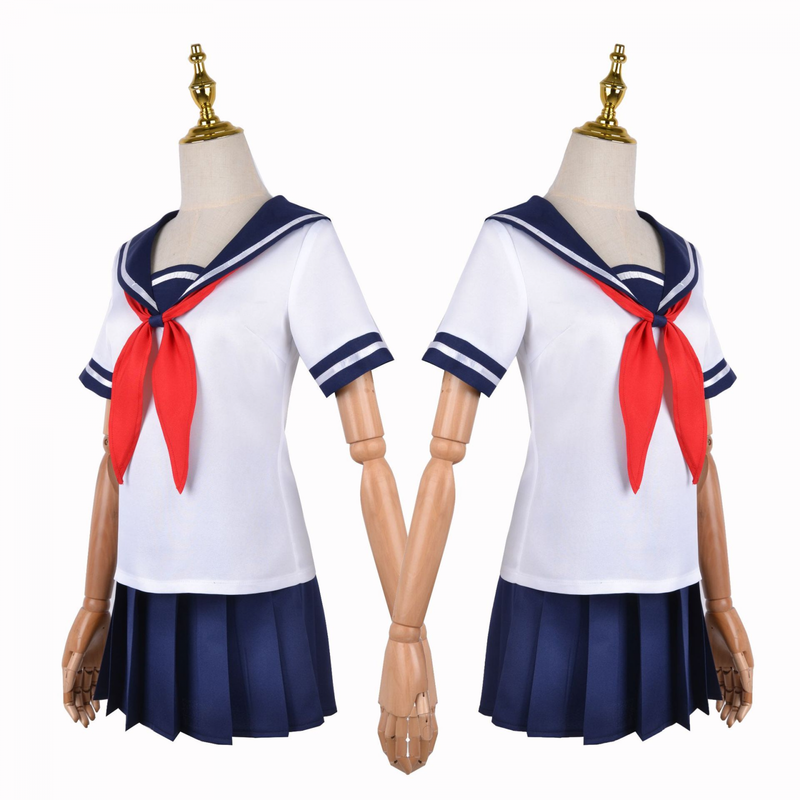 Game Yandere Simulator Ayano Aishi Cosplay Costume Sailor Suits